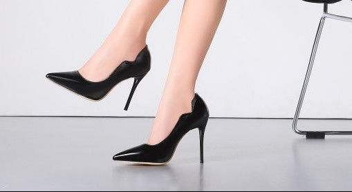 Women's Stiletto Pumps | Patent Leather Pointed Toe High Heels | Sarah Express