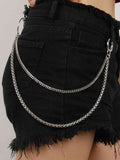 UrbanStyle Double-Layered Metal Chain Belt – Trendy Accessory for Outfit Elevation See size chart under “more details”