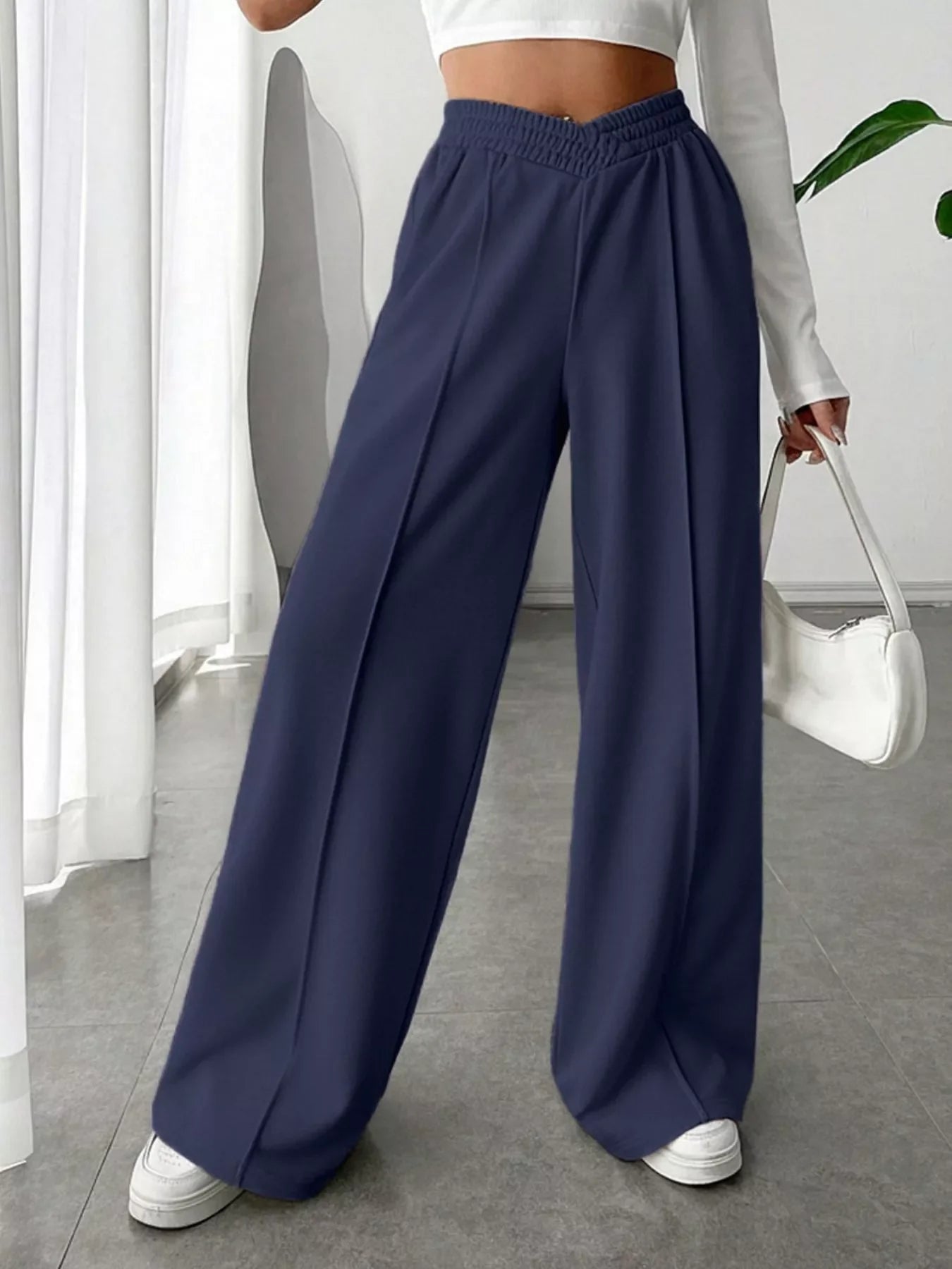 Wide Leg High Waist Pants for All