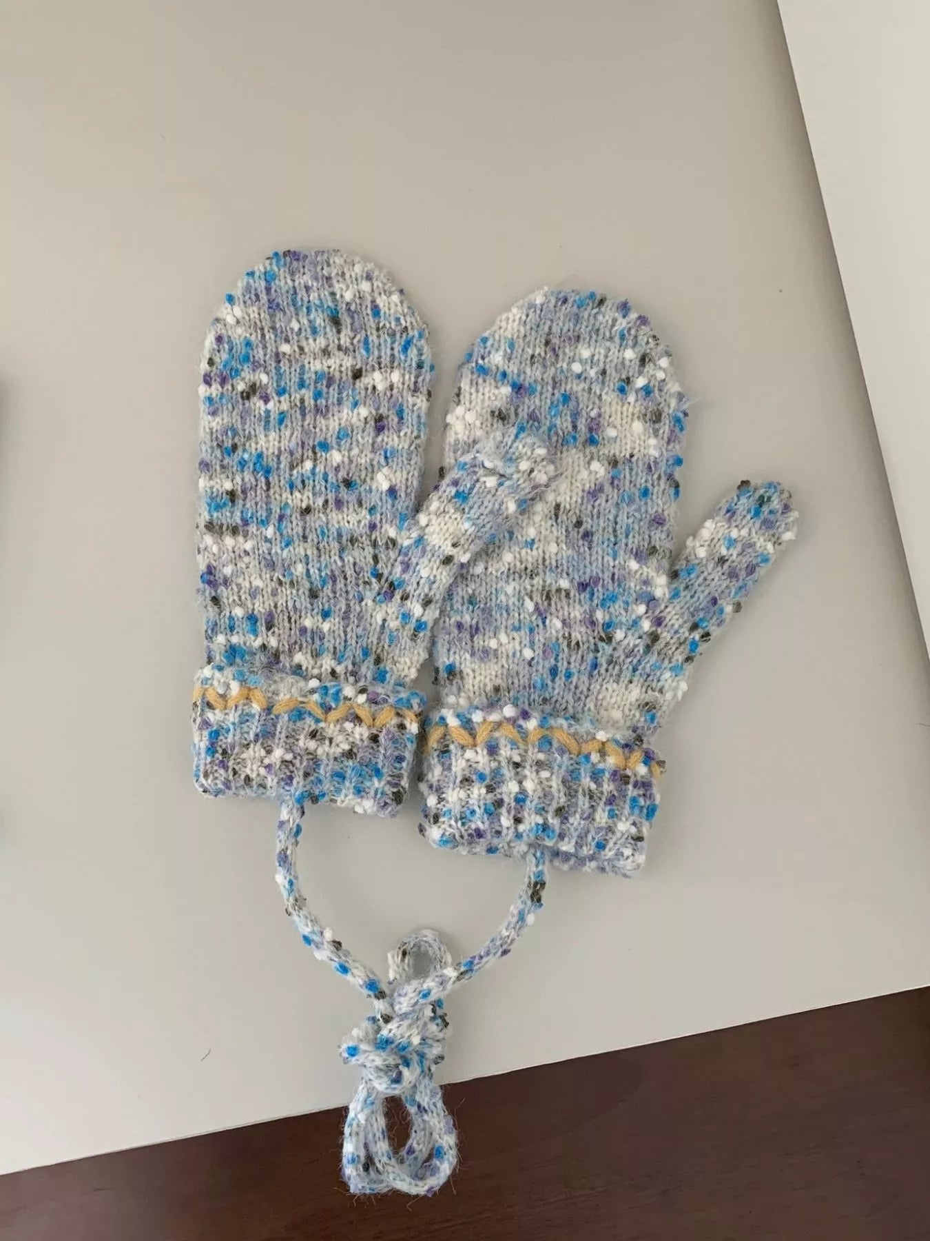Wool Knitted Mitten Gloves - Cozy Winter Warmth