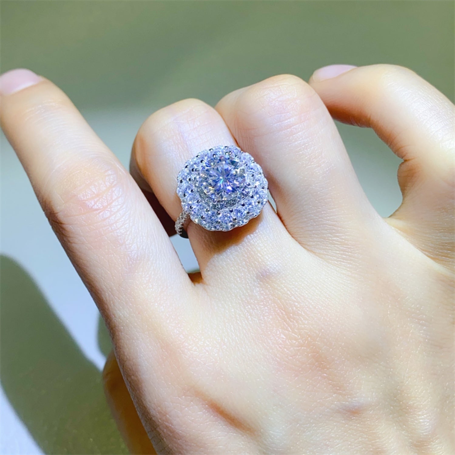 2 Carat Brilliant Round Cut Sparkala™ Pure Sterling Silver Ring