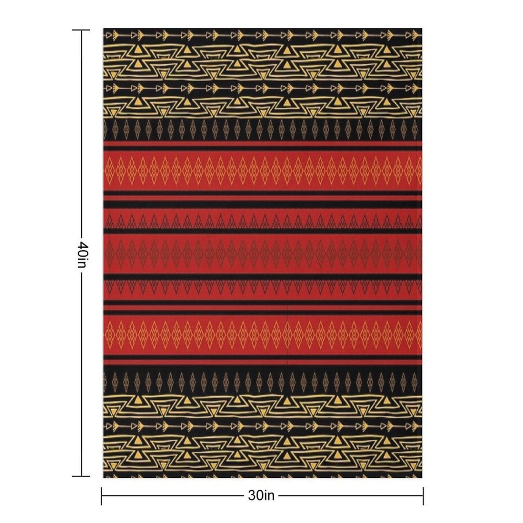 Igorot Pattern Throw Blanket