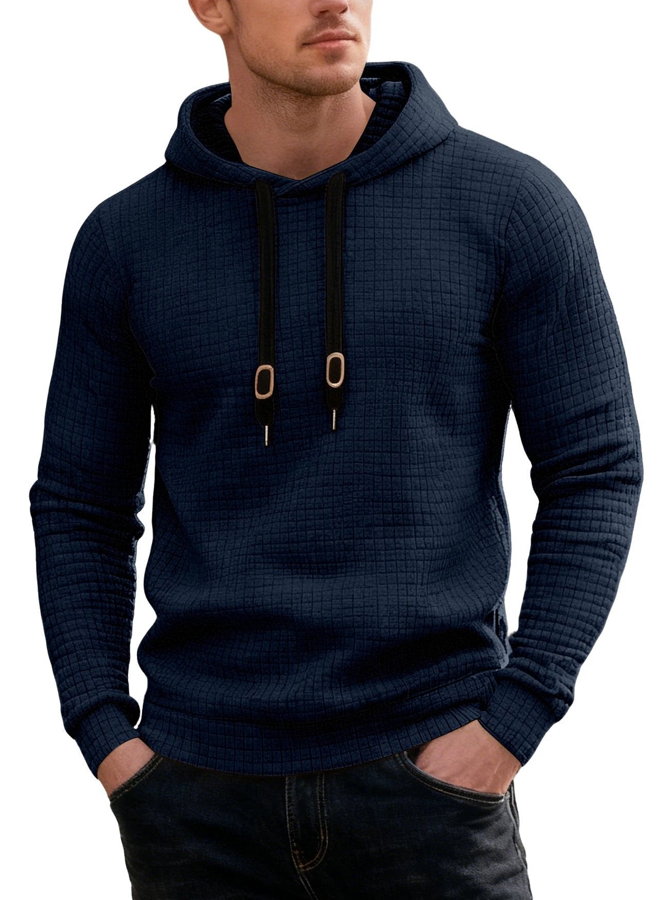 Men's Casual Long-sleeved Hooded Sweatshirt