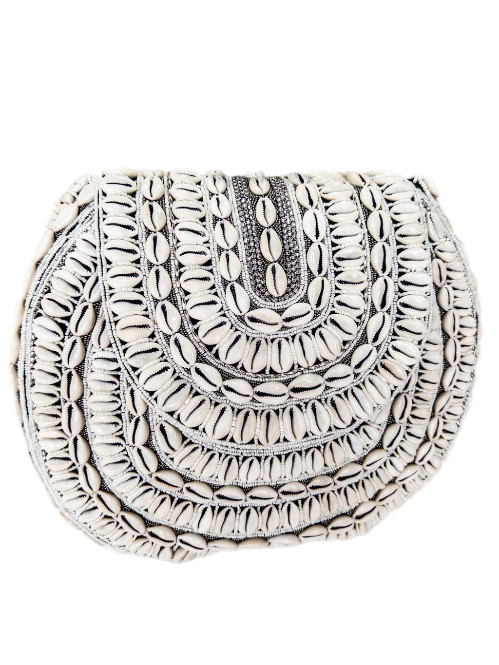 Bahari Luxe Cowry Shell Clutch