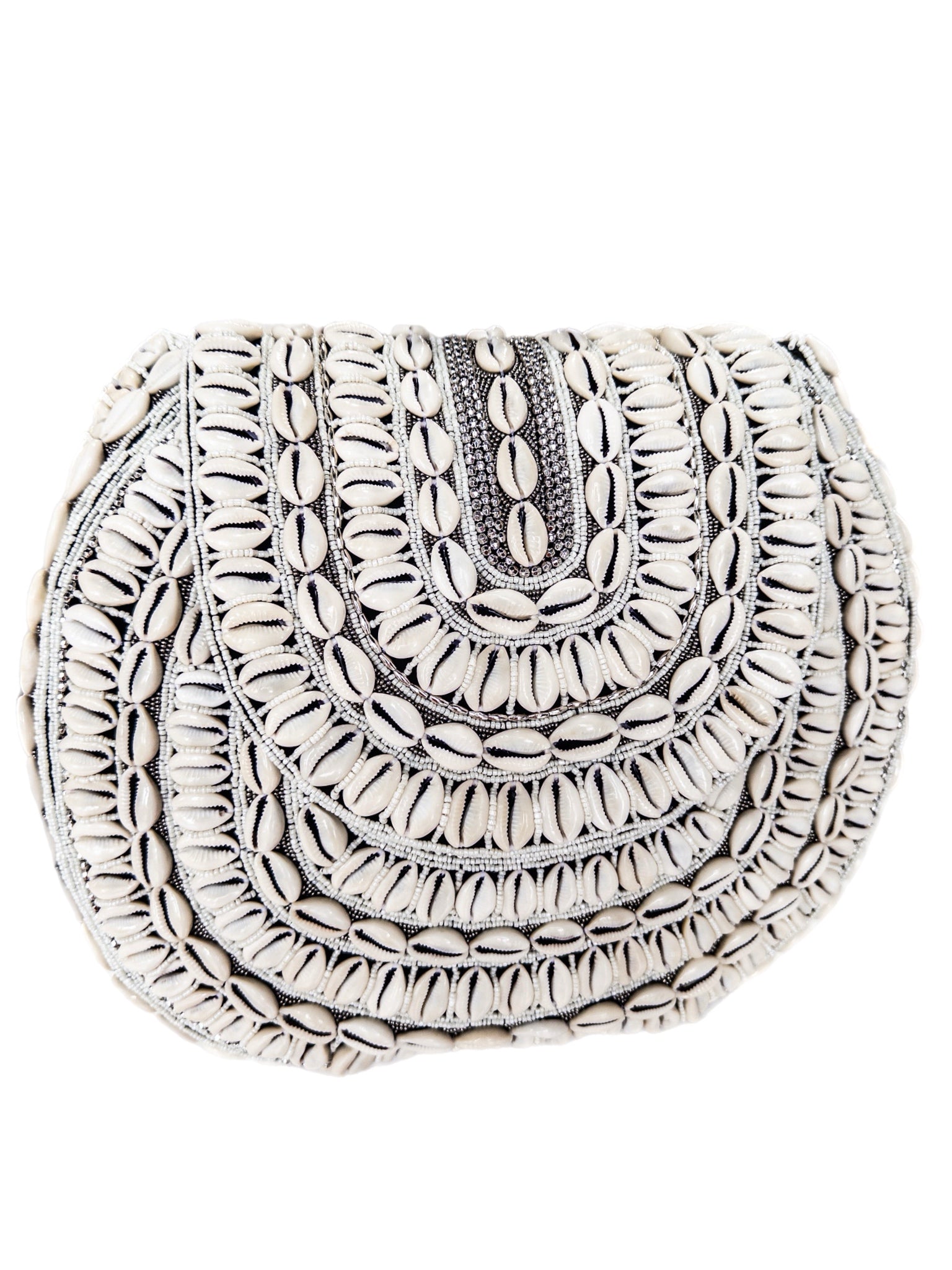 Bahari Luxe Cowry Shell Clutch