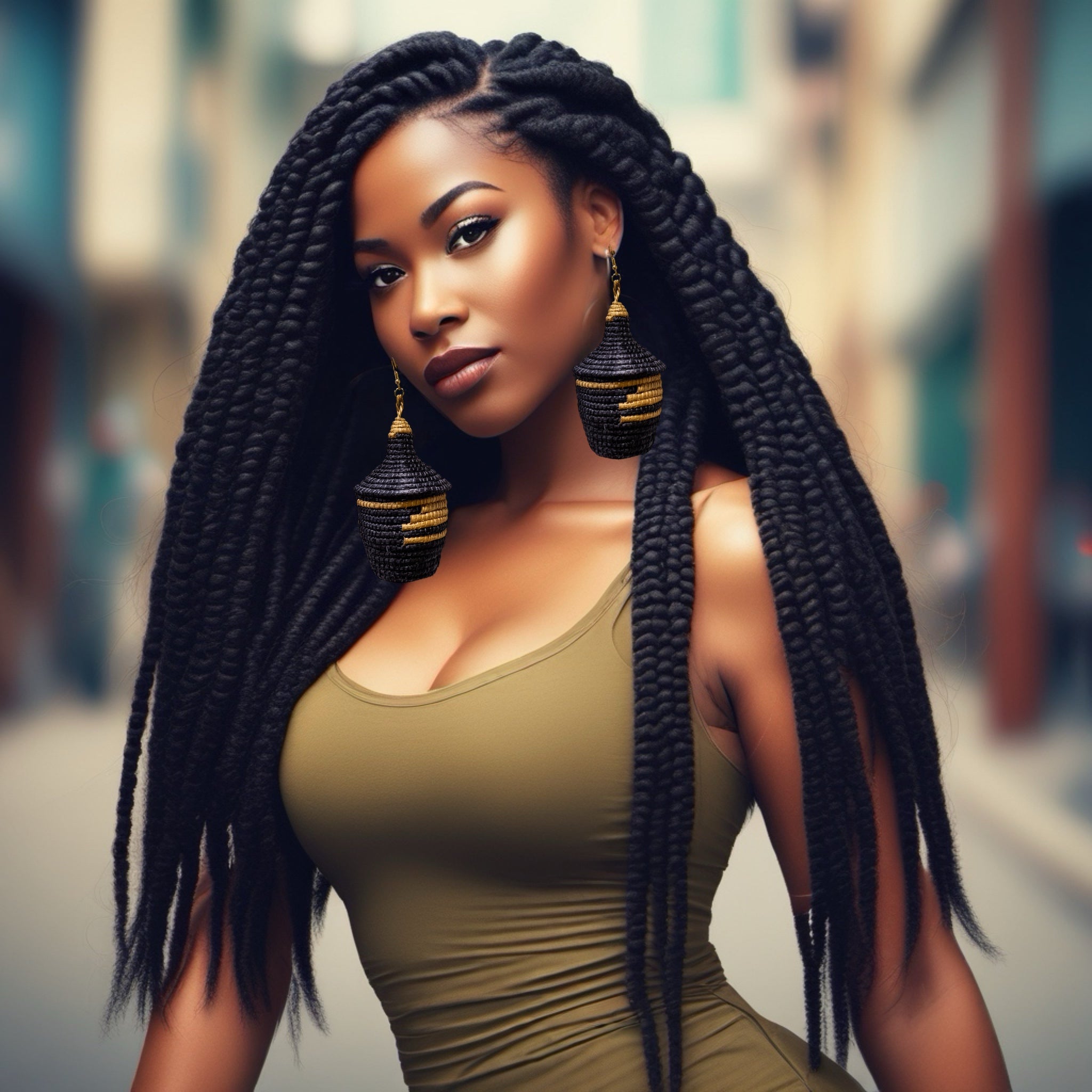 Bambaro Basket Earrings
