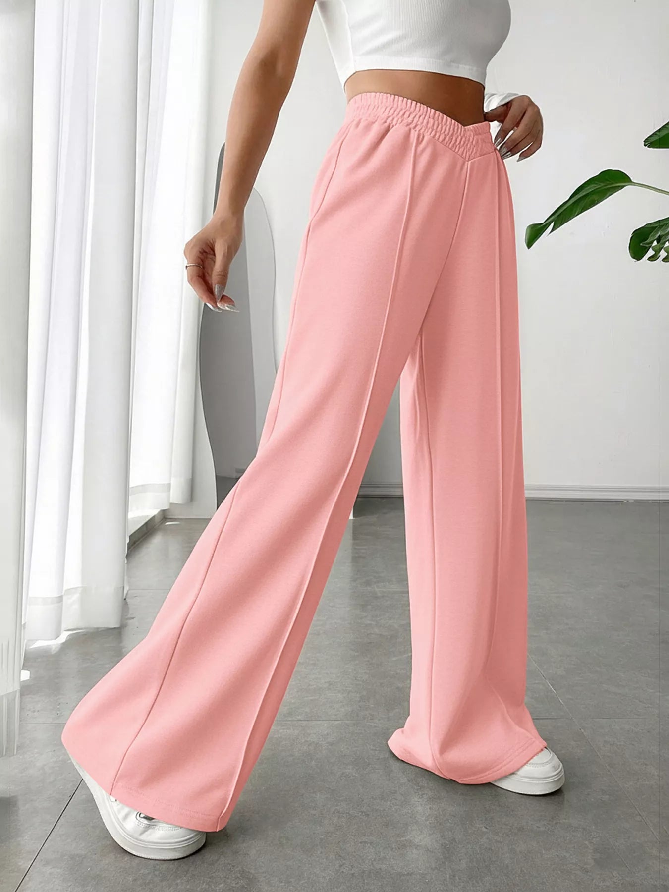 Wide Leg High Waist Pants for All