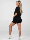 Women's Plus Size Loose Casual Summer Short-sleeved Home Wear Suit