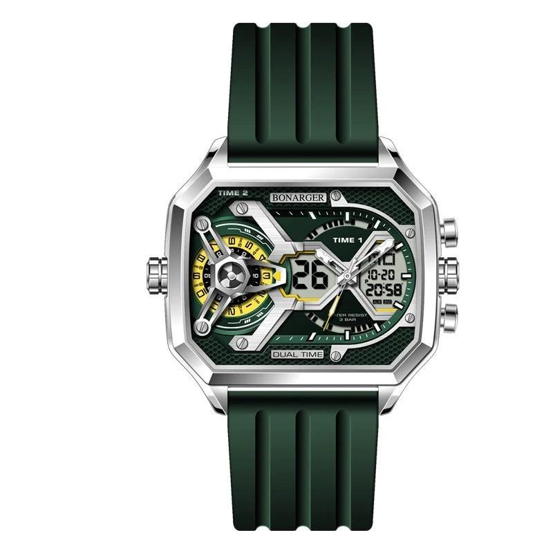 Men's Electronic Multi-functional Sports Luminous Waterproof Watch
