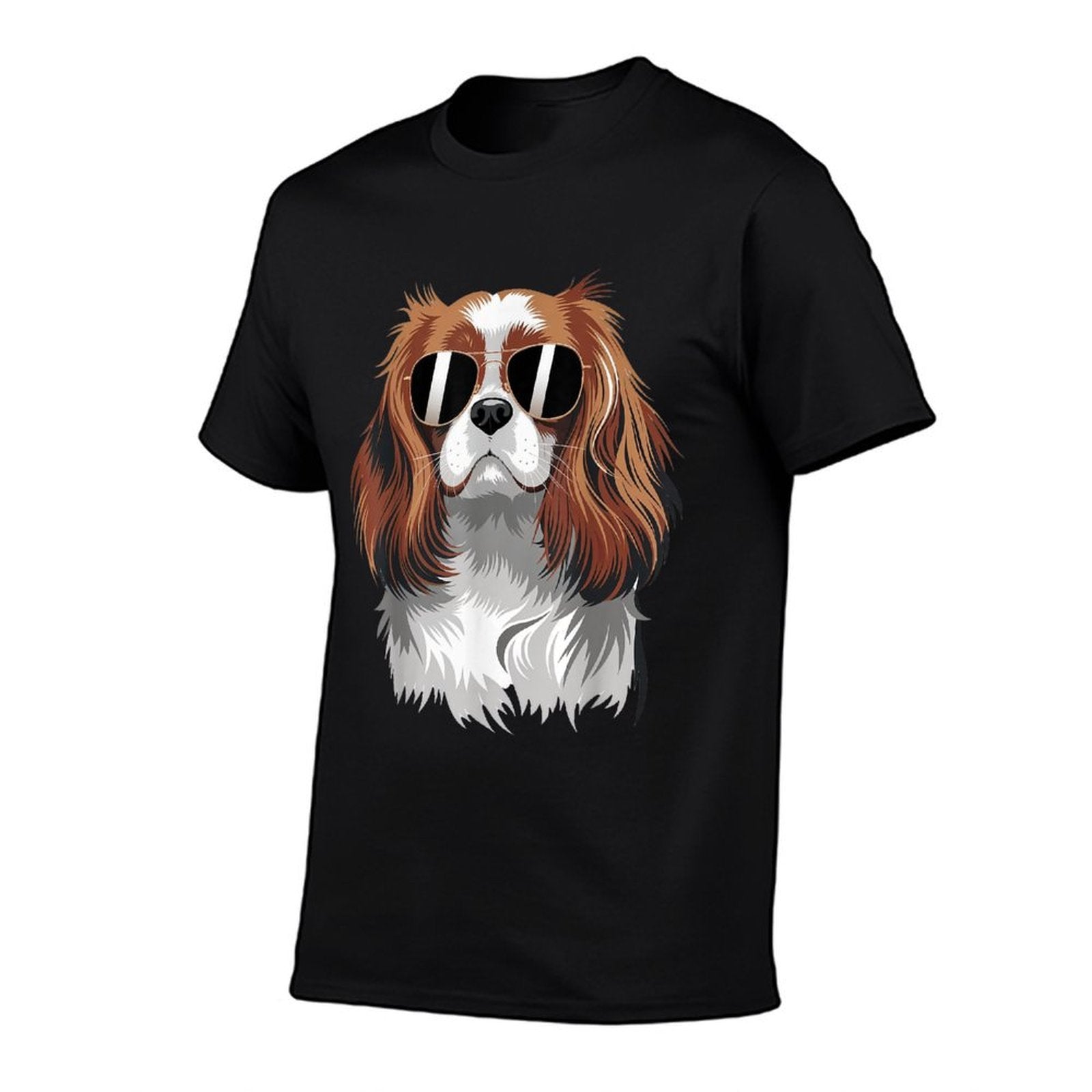 Funny Proud Cavalier King Charles Spaniel Dog  Oversized Silhouette T-Shirt