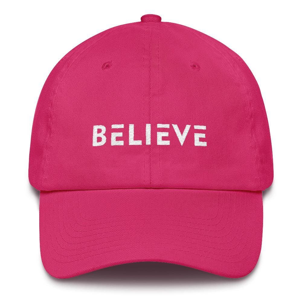 Believe Adjustable Cotton Baseball Cap (Dad Hat)