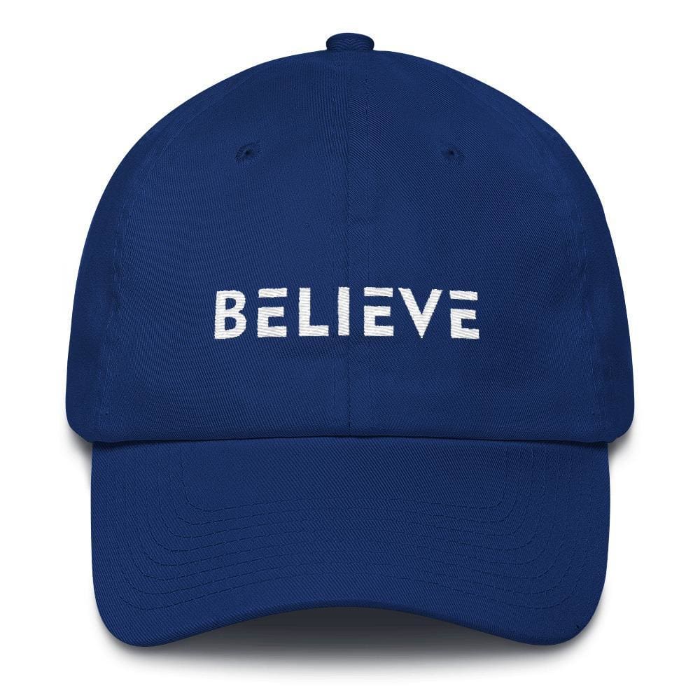Believe Adjustable Cotton Baseball Cap (Dad Hat)