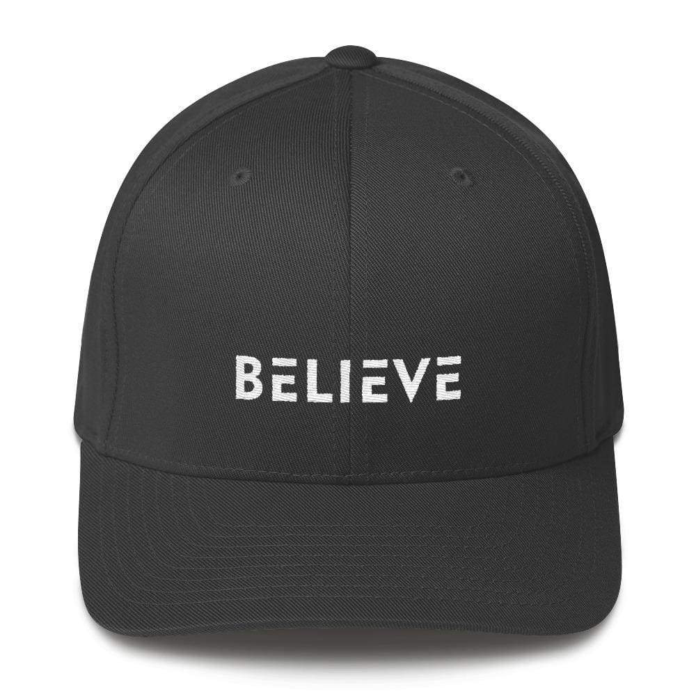 Believe Fitted Twill Baseball Hat