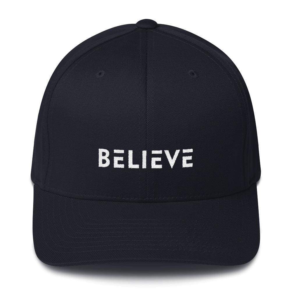 Believe Fitted Twill Baseball Hat