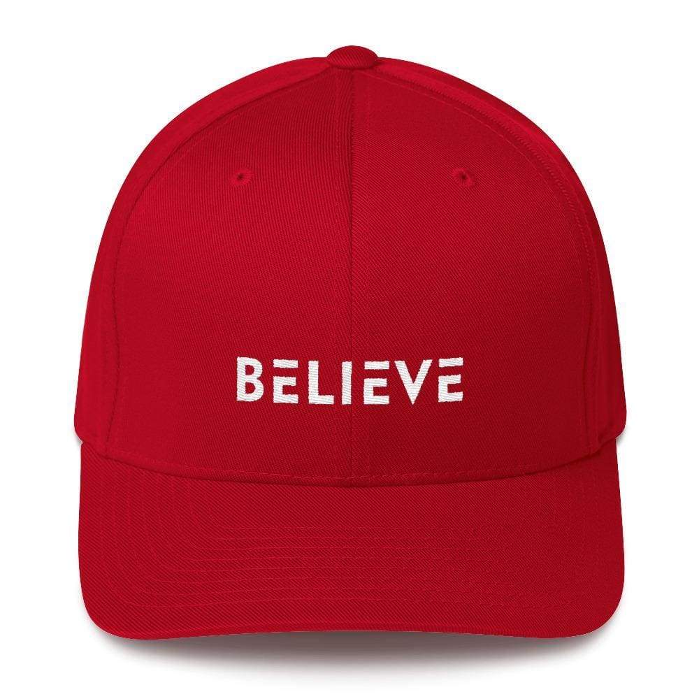 Believe Fitted Twill Baseball Hat