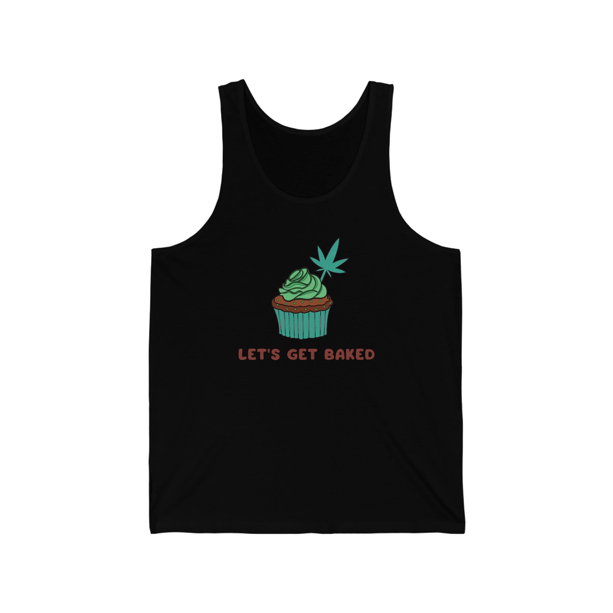 Let's Get Baked Cannabis Jersey Tank Top