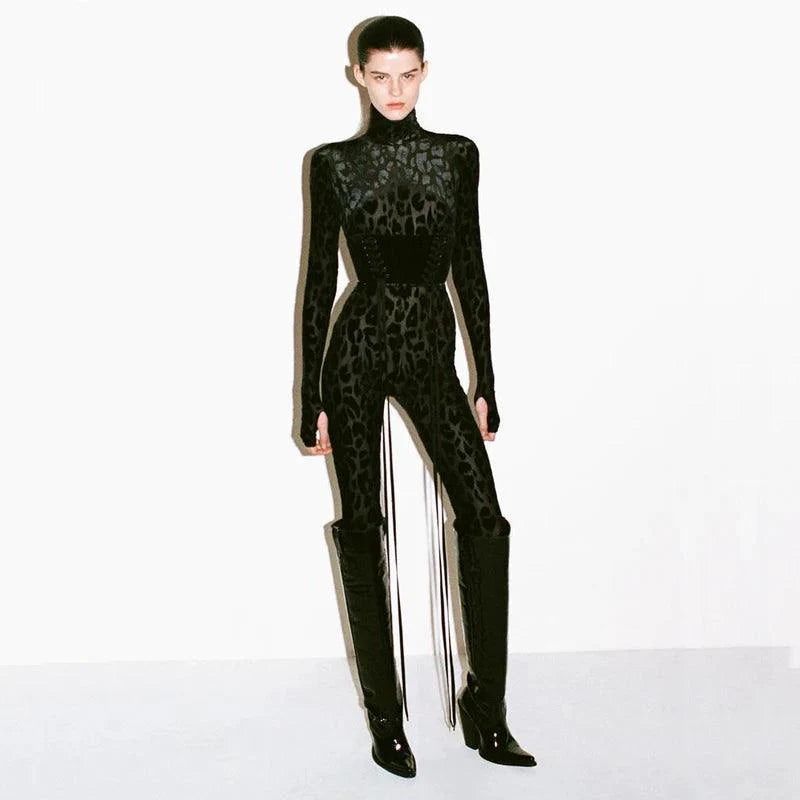 Black Panther Long Sleeve Jumpsuit