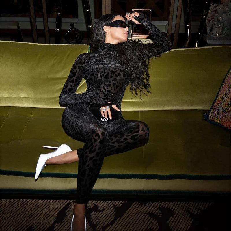 Black Panther Long Sleeve Jumpsuit