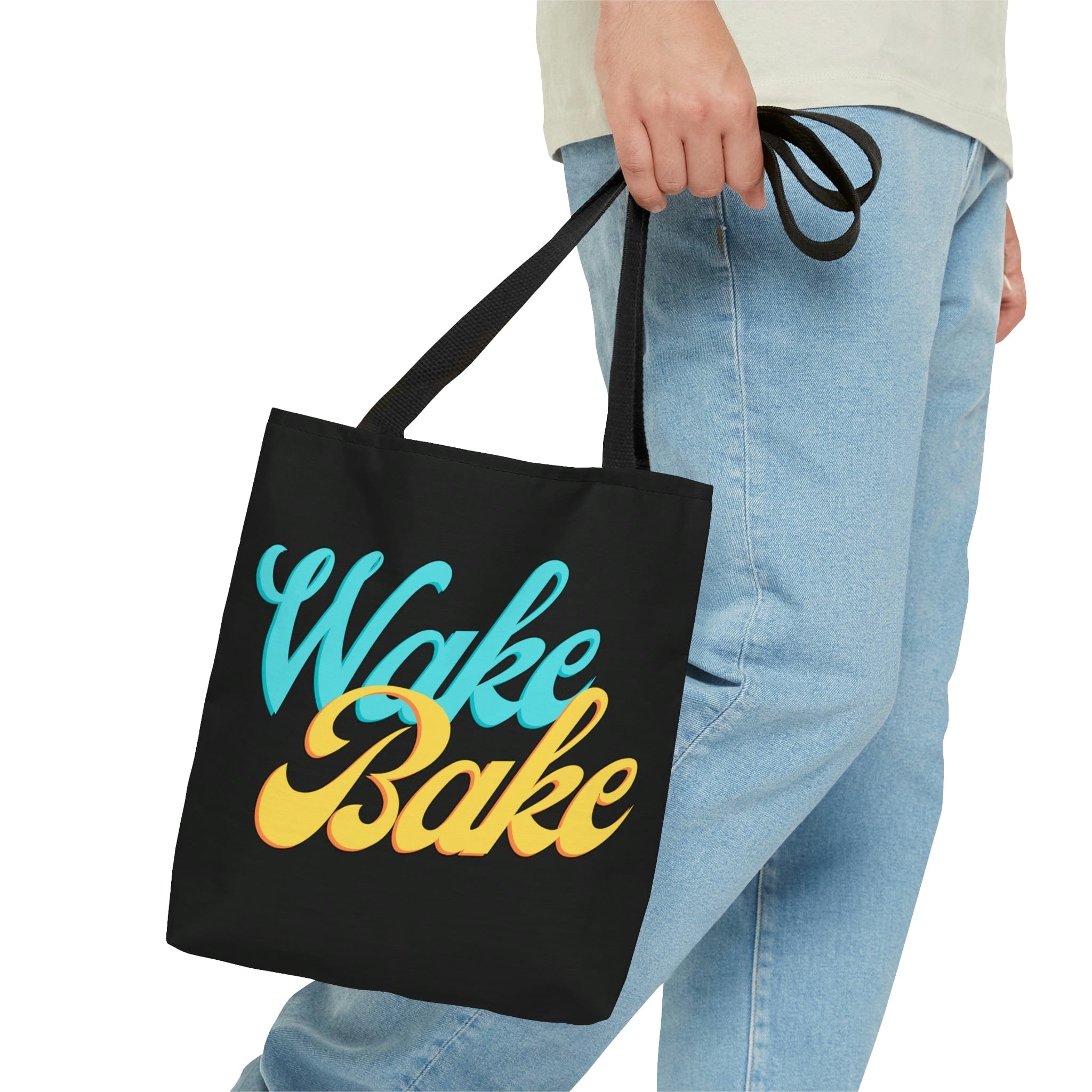 Wake & Bake Black Tote Bag