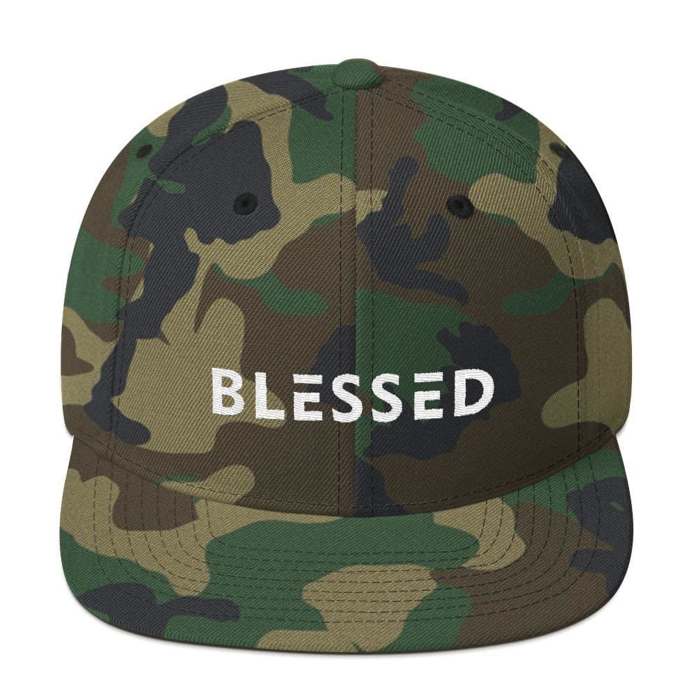 Blessed Flat Brim Snapback Hat