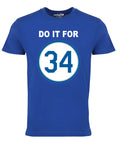 Do It For 34 Win the Championship Baseball Legend Royal Graphic Tee Shirt