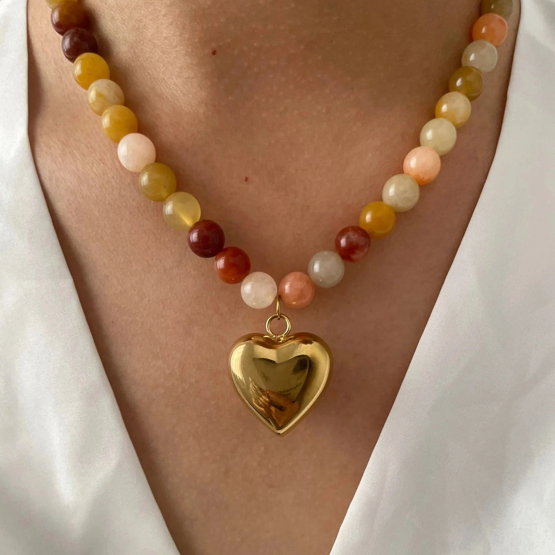 Bohemia Multi-color Stones Necklace