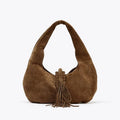 Boho Soul Suede Fringed Shoulder Bag