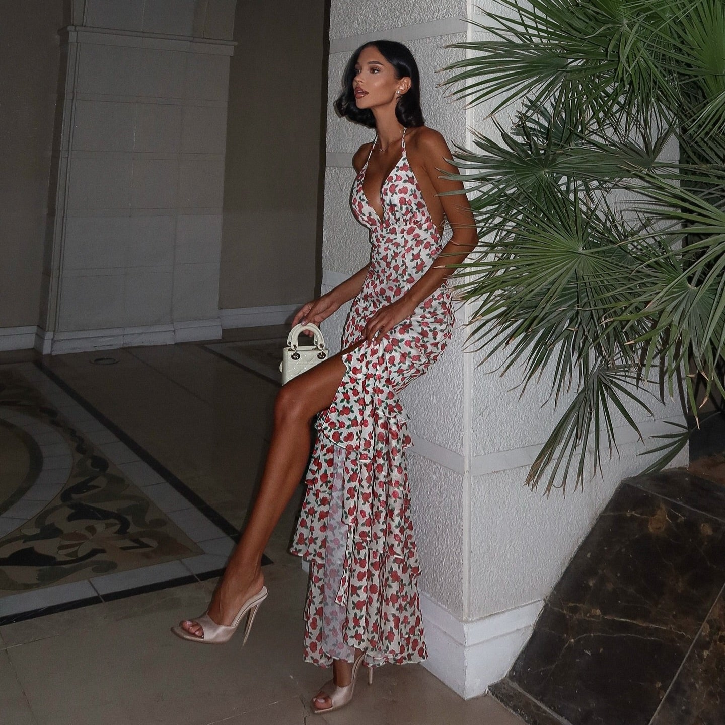 Bonfire Love Ruffled Maxi Dress