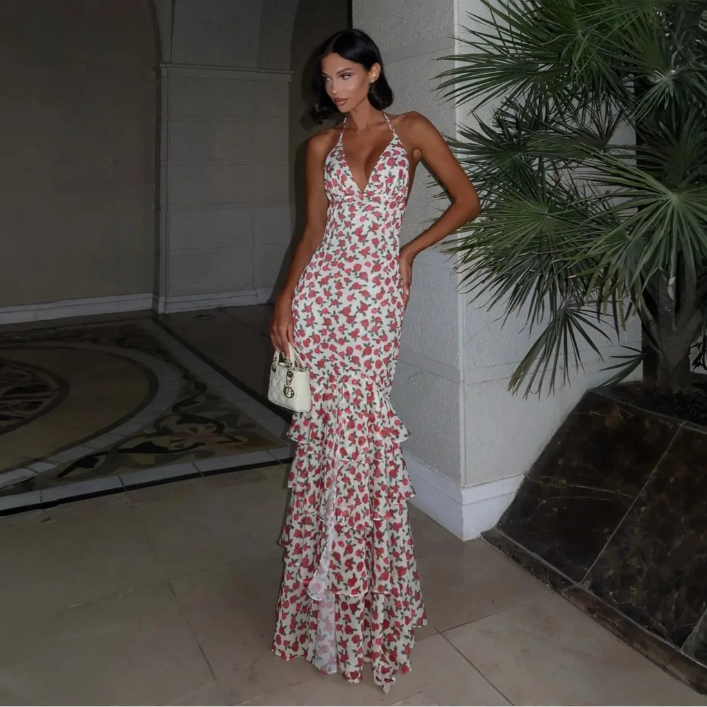 Bonfire Love Ruffled Maxi Dress
