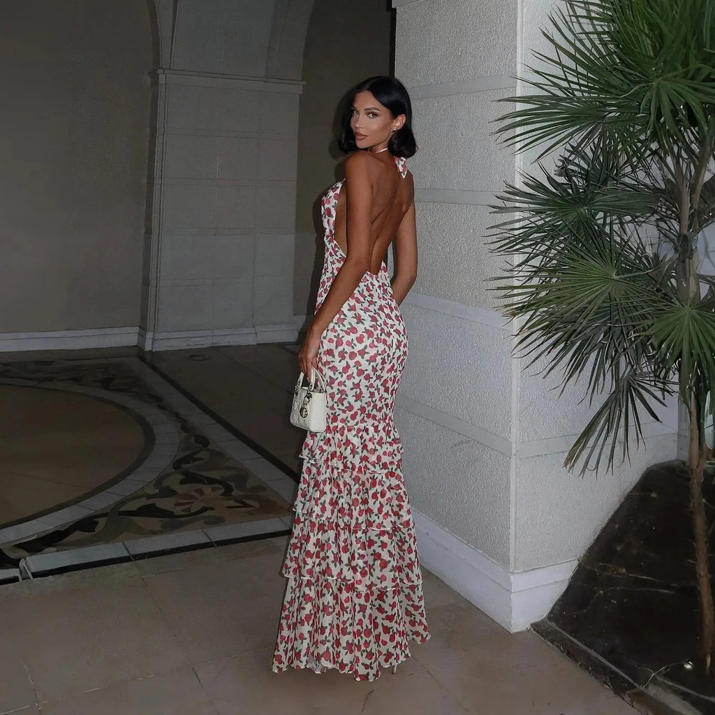 Bonfire Love Ruffled Maxi Dress