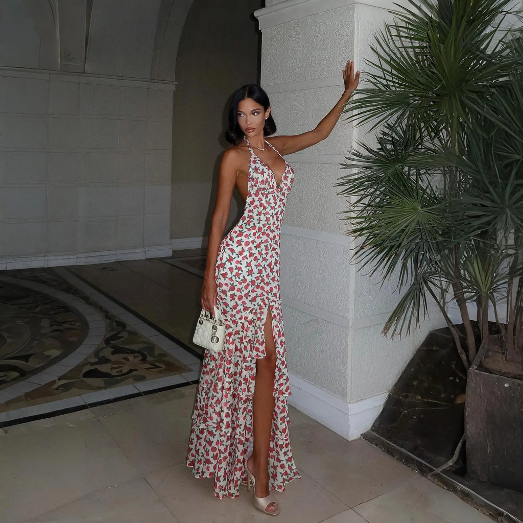 Bonfire Love Ruffled Maxi Dress