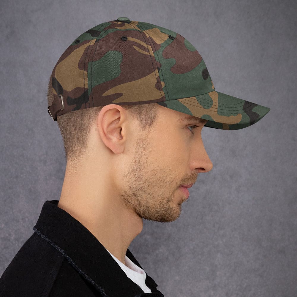 Breast Cancer Awareness Dad Hat with Pink Ribbon