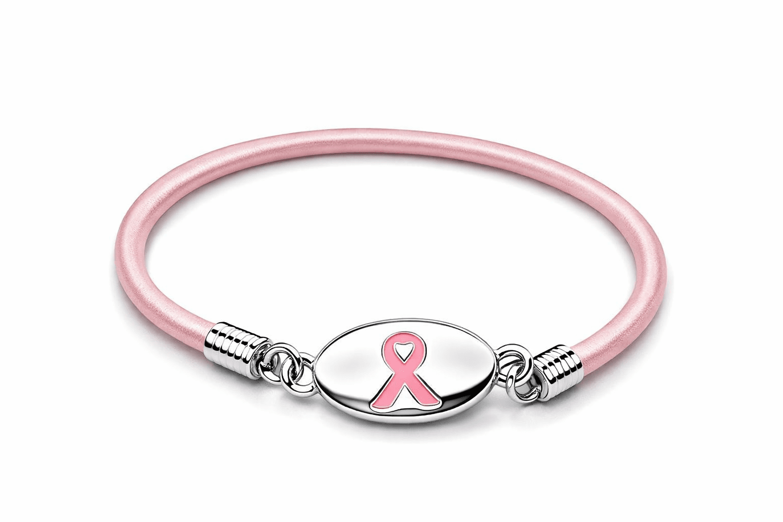 Breast Cancer Awareness Pink Ribbon Stretch Bracelets