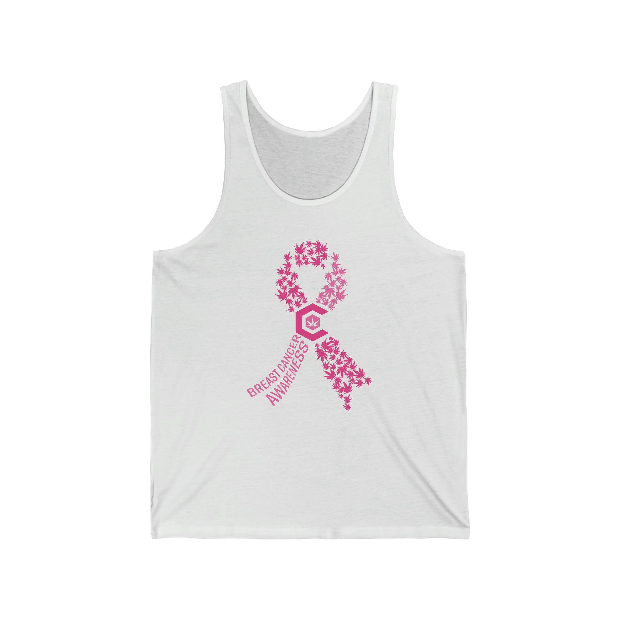 Breast Cancer Awareness Cannabis Jersey Tank