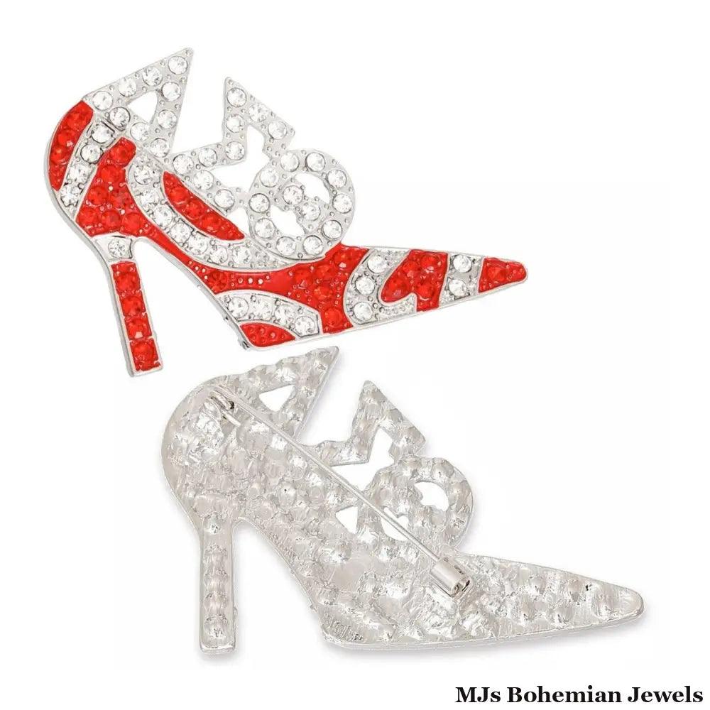 DST Brooch Delta Sigma Sorority Heel Pin for Women