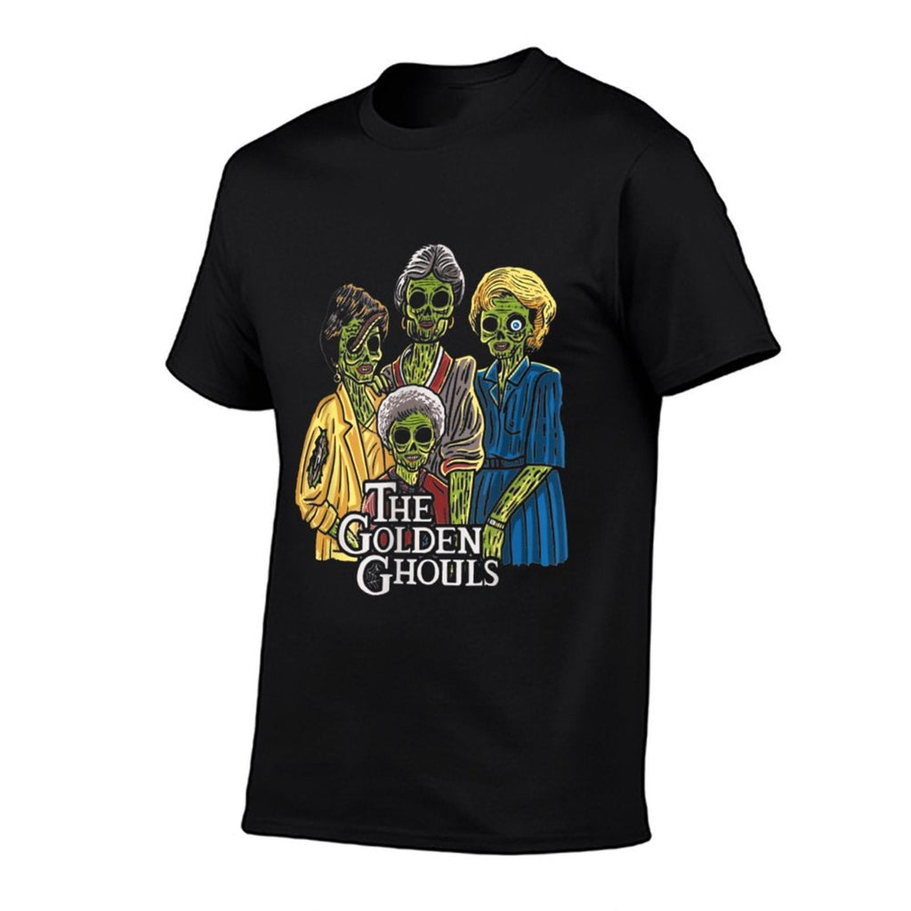 Vintage The Golden Ghouls Funny Gift For Men Women Halloween  High-quality Stitching T-Shirt