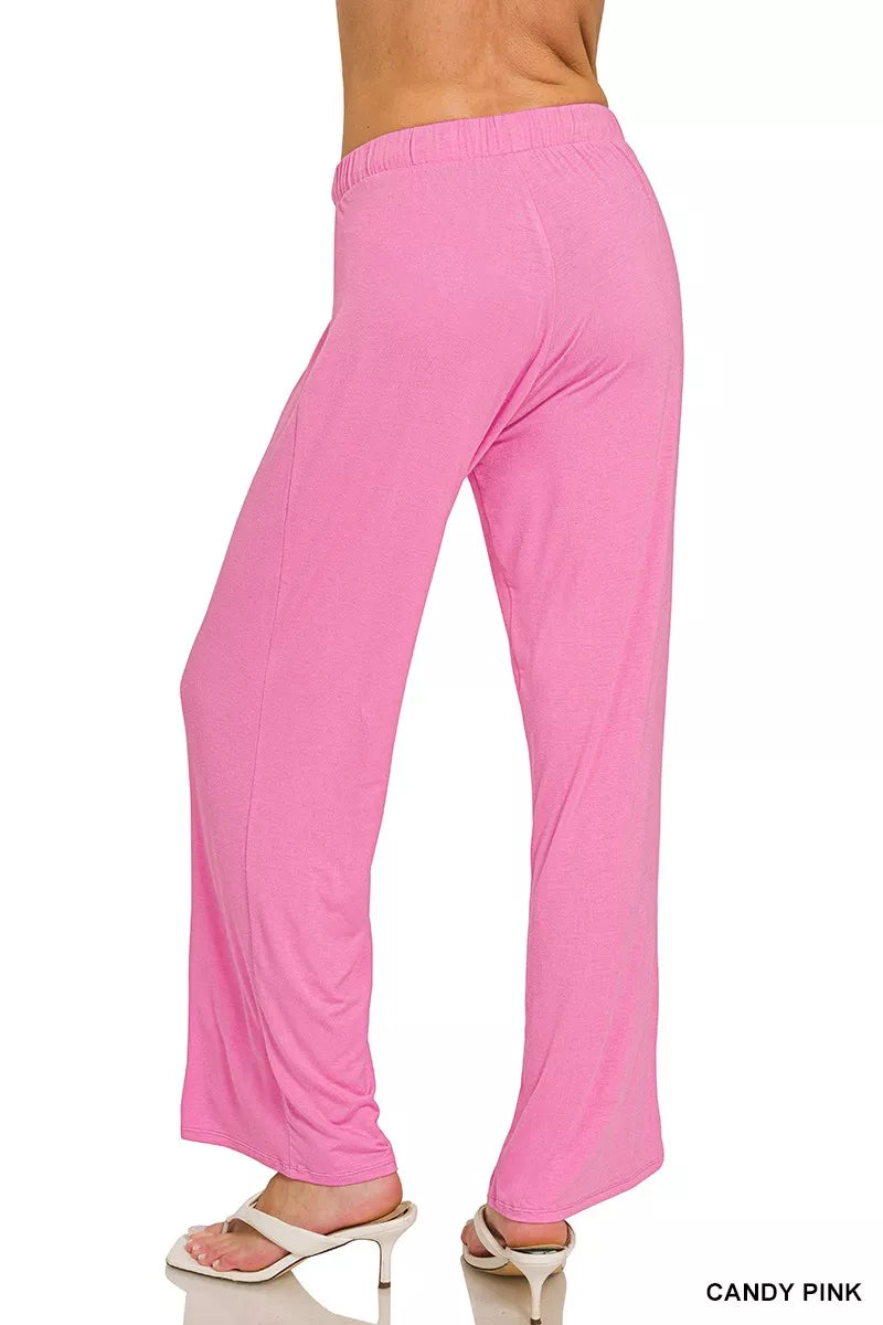 Zenana Oversized V-Neck Top & Pants Set