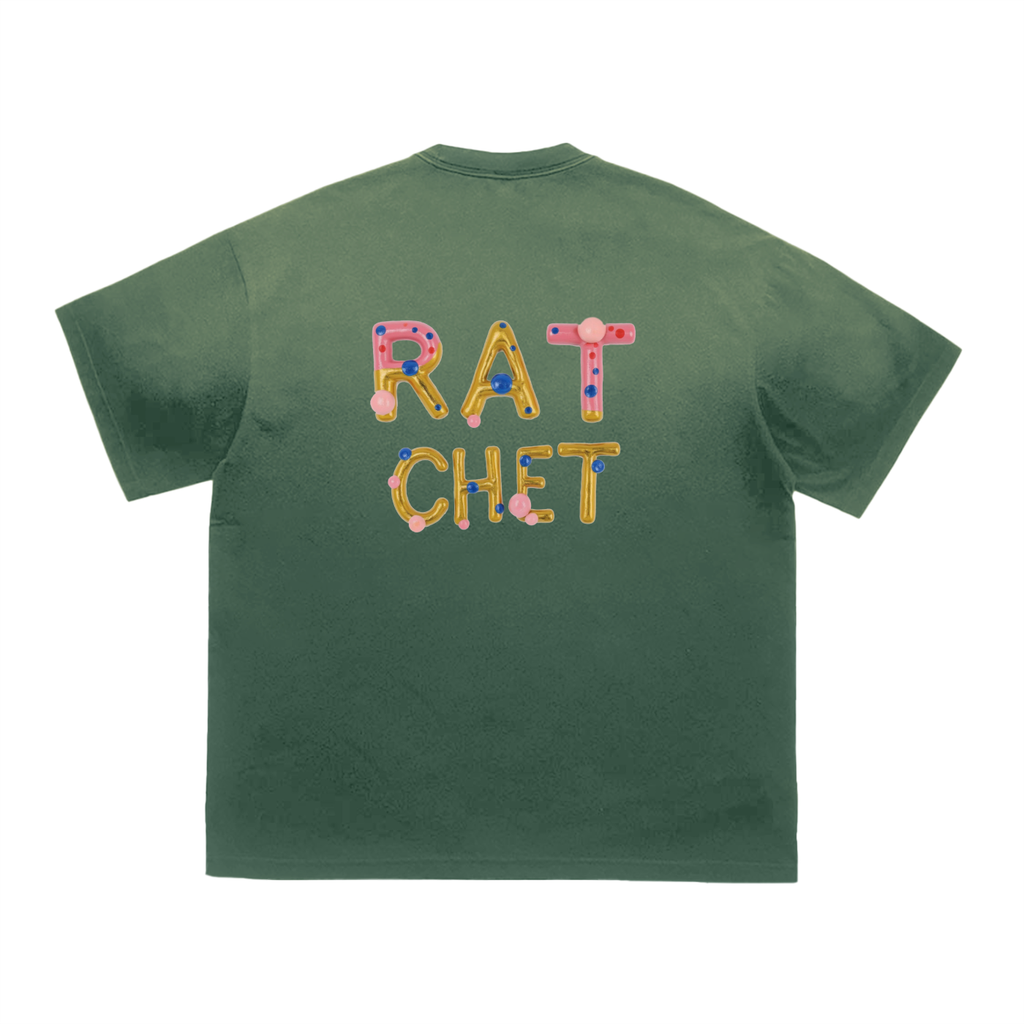 Ratchet Bunneez Deux Vintage Washed Tiger Stripes Dyed Gradient T-Shirt