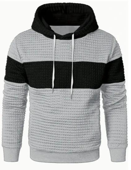 Men's Hooded Long-sleeved Sweater w/ Drawstring