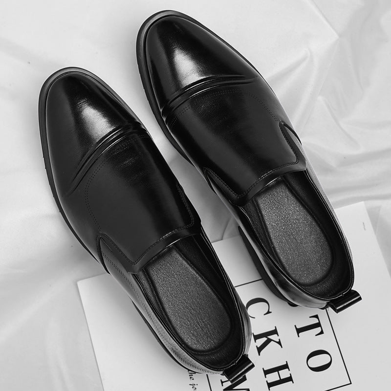 Men's Plus-Size Vintage Business Slip-On Leather Loafers
