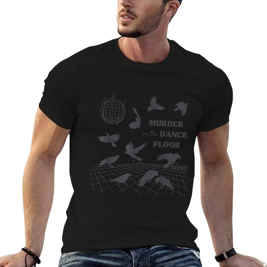 Murder On The Dance Floor Funny Crow Dancing Disco  Slim-fit Cut T-Shirt