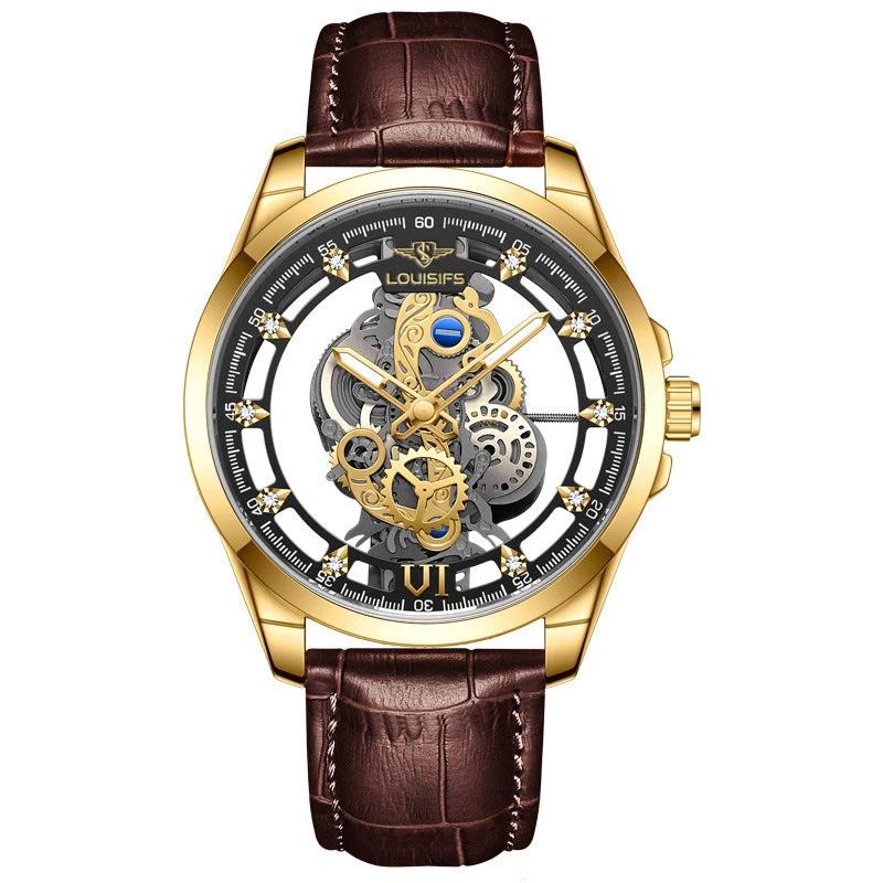 Men's Swiss Double-sided Hollow Non-mechanical Quartz Watch