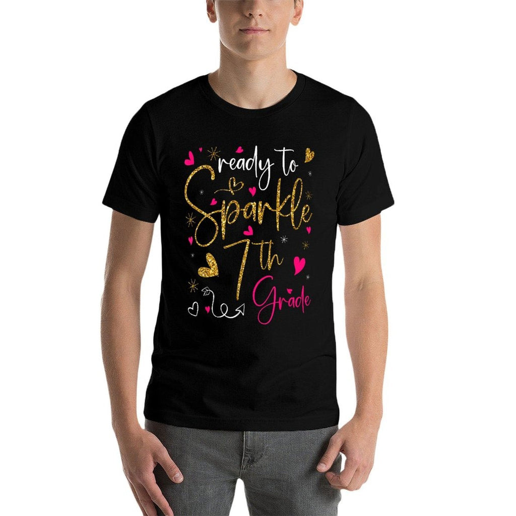 Ready To Sparkle 7th Grade Back To School Gifts For Girls  Quick-drying T-Shirt