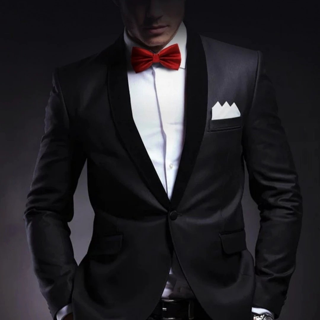 Men's Solid Color Bow Tie