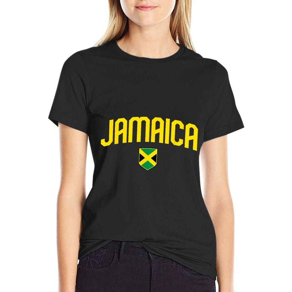 Jamaica Jamaican Vintage Athletic Throwback Souvenir  Tagless Design T-Shirt
