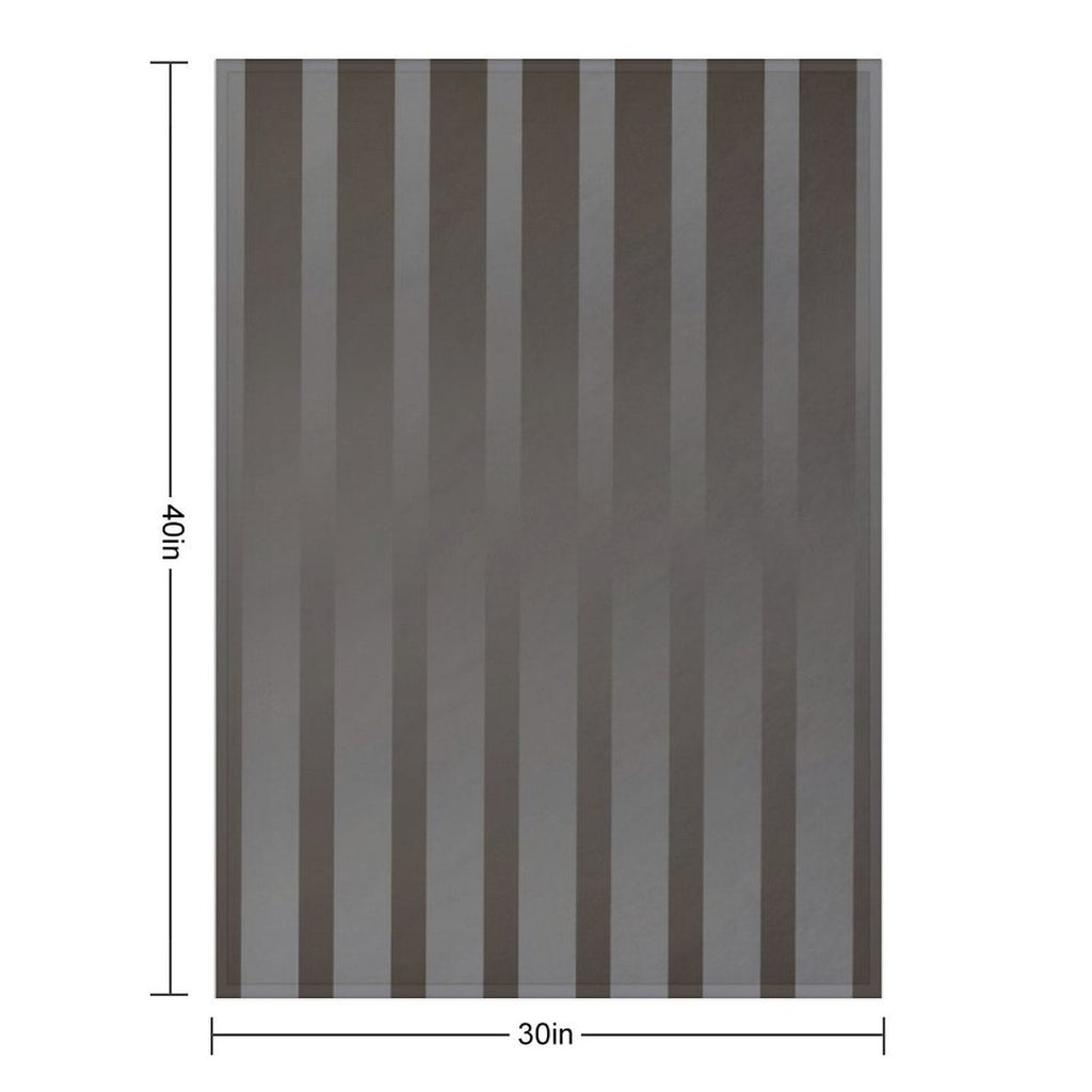 Gradient Taupe with Elegant Vertical Stripes Throw Blanket