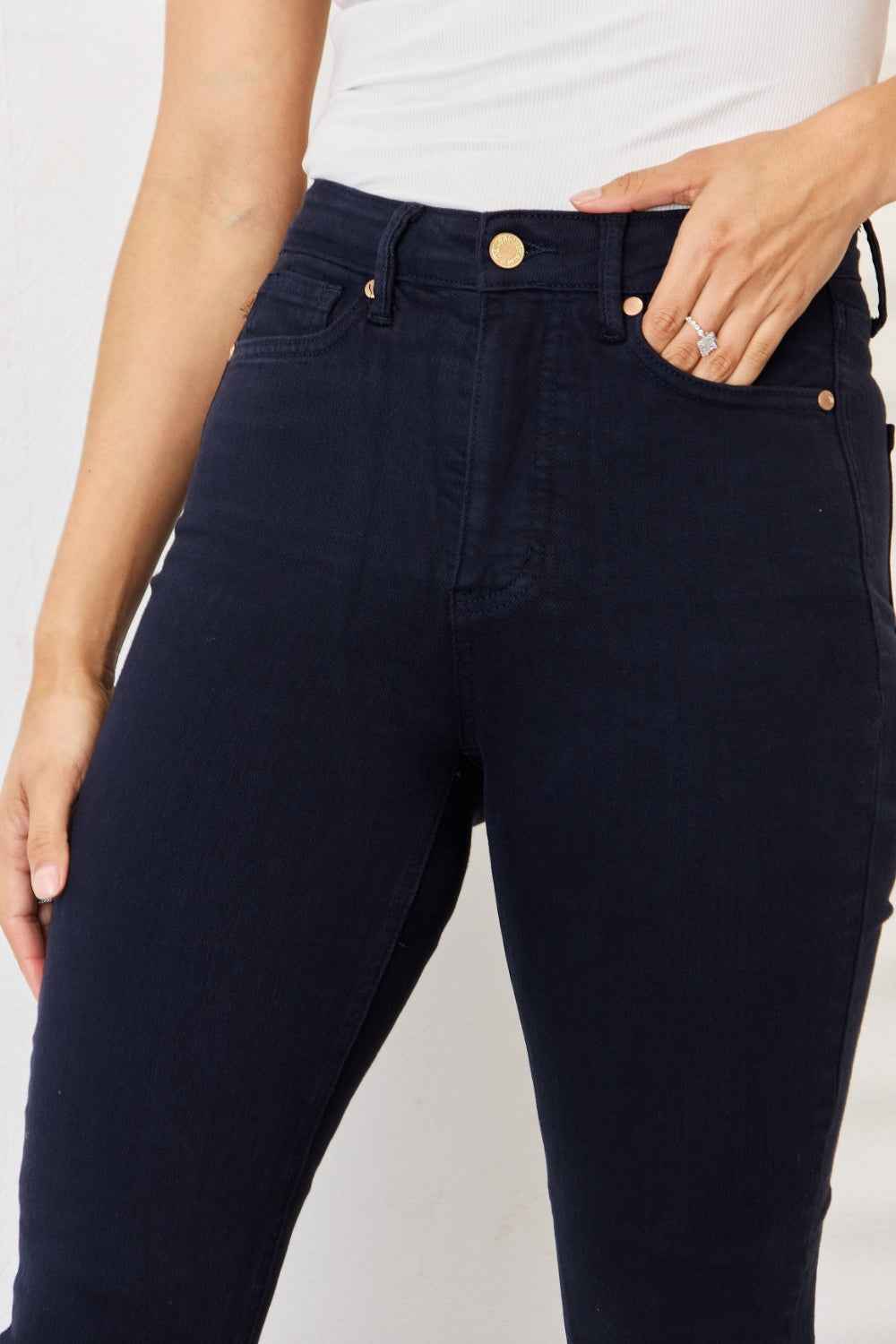 Judy Blue Tummy Control Skinny Jeans - Garment Dyed