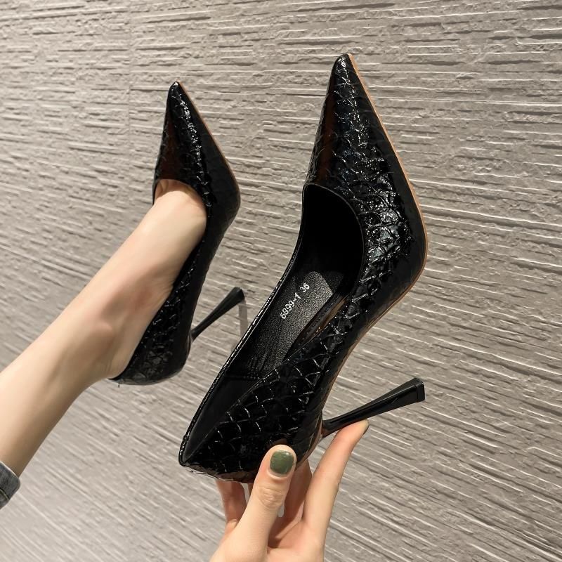 Women's Snake-Print Stiletto Heels | Pointed Toe Dress Shoes