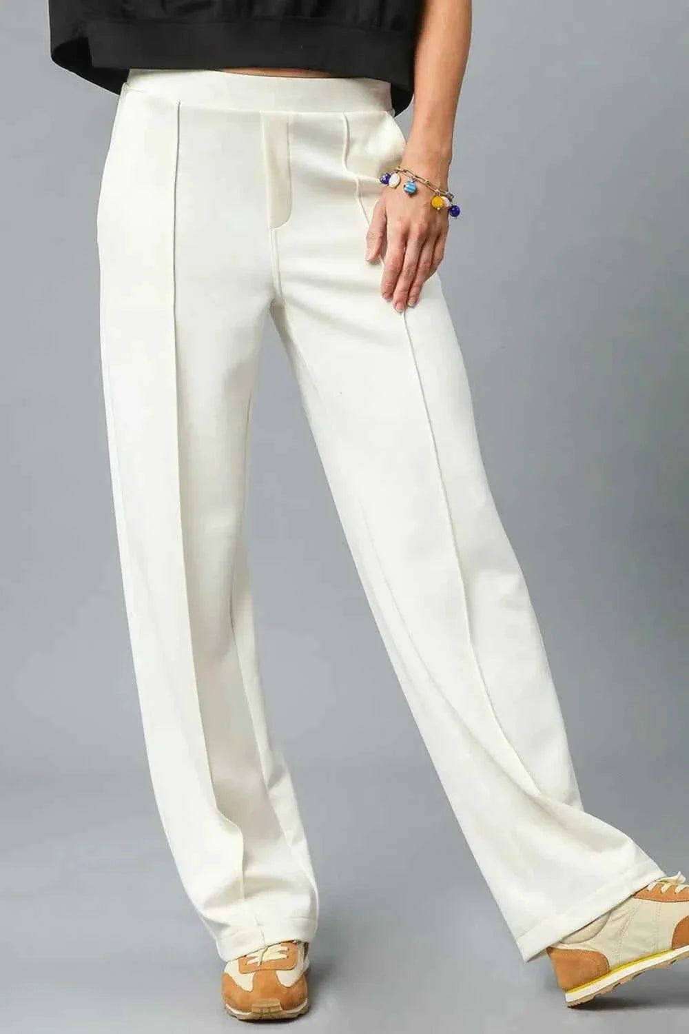 Umgee High Waist Wide Leg Pants