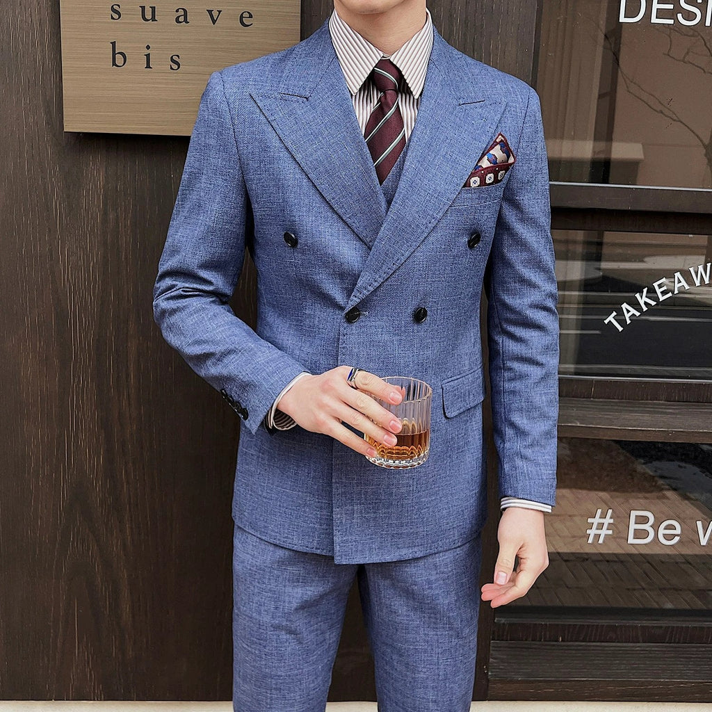 Professional Casual Men's Three-piece Suit Jacket